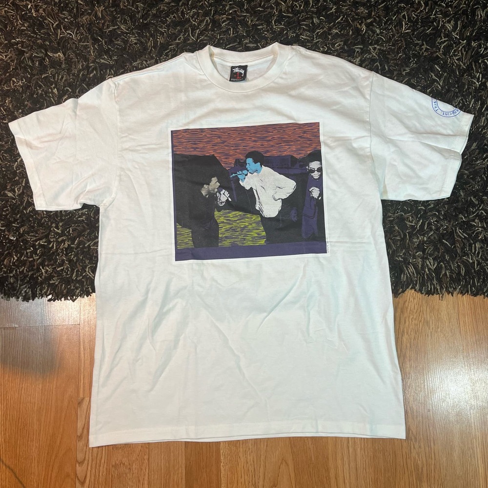 Stussy Custom Made Original Screenprint 2007 Rare 1/1 Men’s Sz Large White